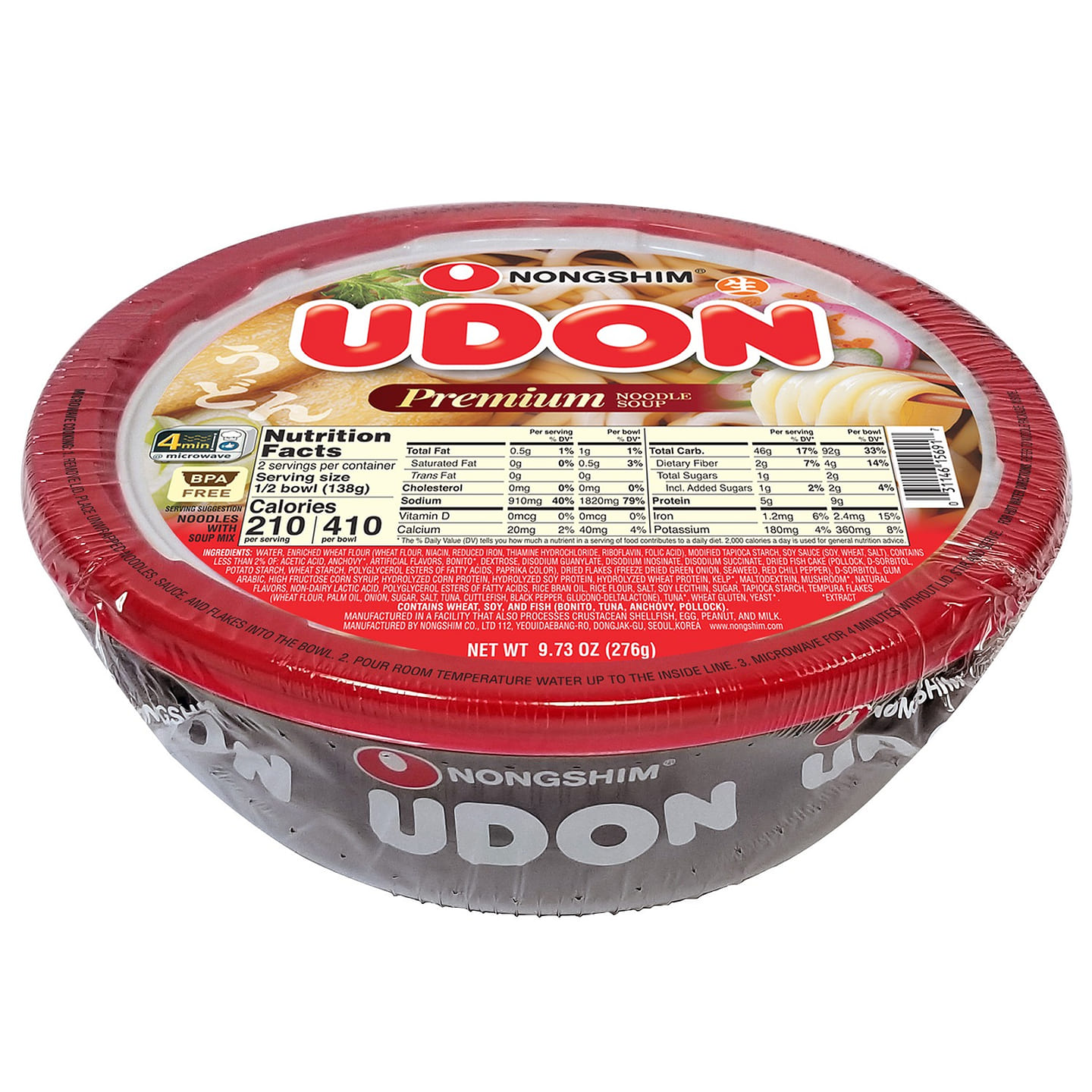 Nongshim Fresh Udon Bowl Saeng Saeng Udon 6 Pack 1 each