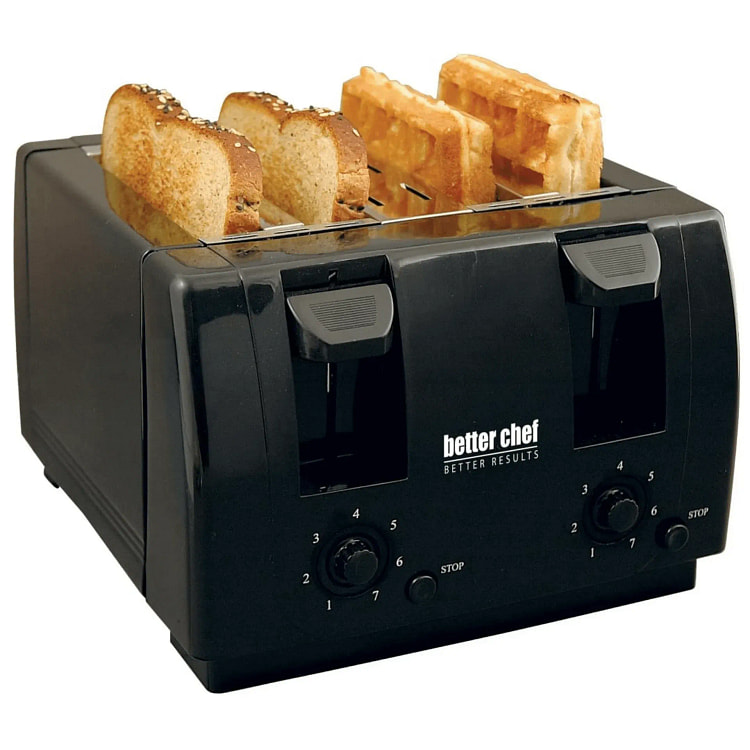 Better Chef宽槽4片双控烤面包机