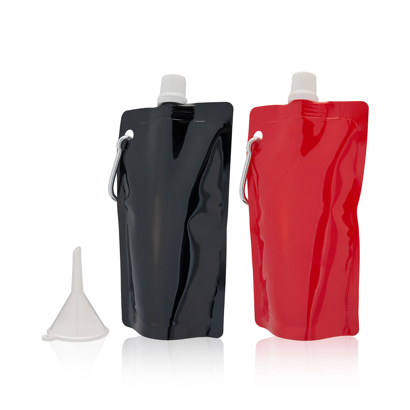 6 oz Collapsible Flasks Set of 2 with Funnel by Savoy 6 oz