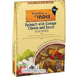 Kitchens of India Palak Paneer – Spinach with Cottage Cheese and Sauce (Ready-to-Eat), 10 oz box 10 oz