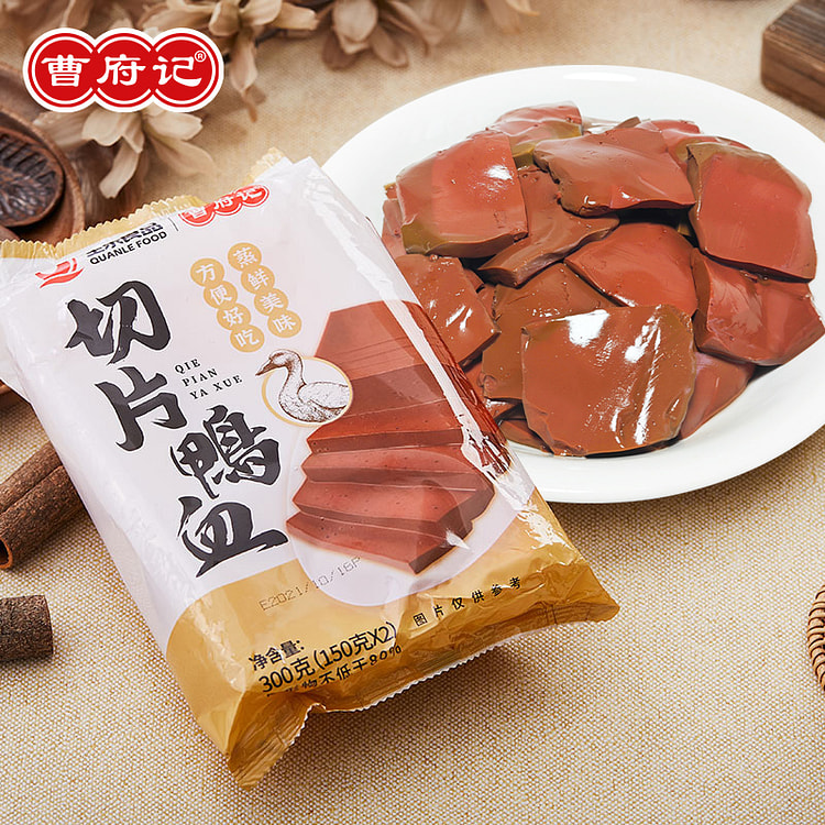 sliced duck blood fresh 300g * 1 box