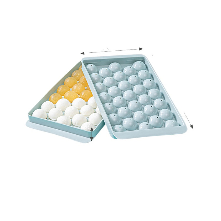 Suncha Glacier Blue Large Press Ice Cube Tray 2pcs 1 count