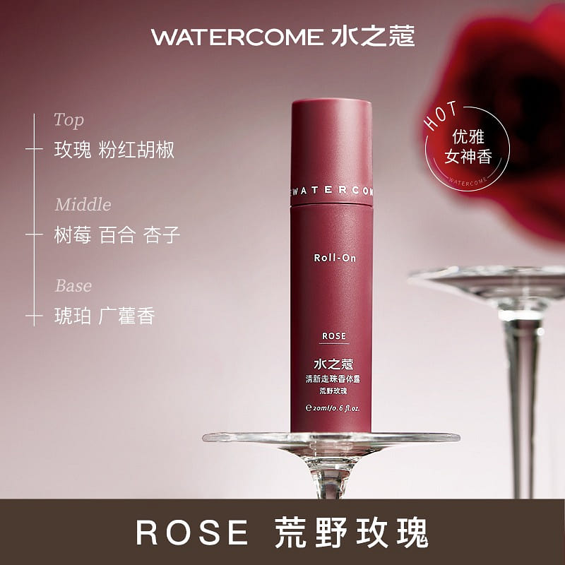 WATERCOME ROLL-ON DREW – ROSE 20 ml