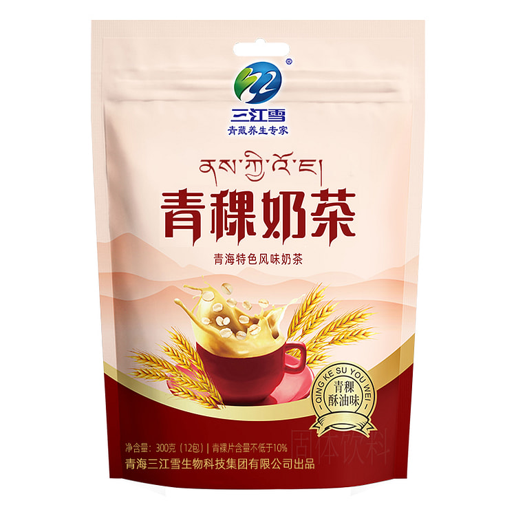 三江雪青稞奶茶酥油味速溶冲调乳酥油味300g*1袋