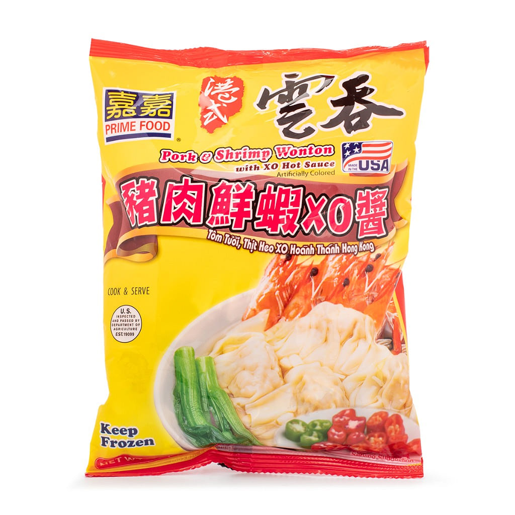 Prime Food Pork & Shrimp Wonton with XO Sauce, Frozen 453 g