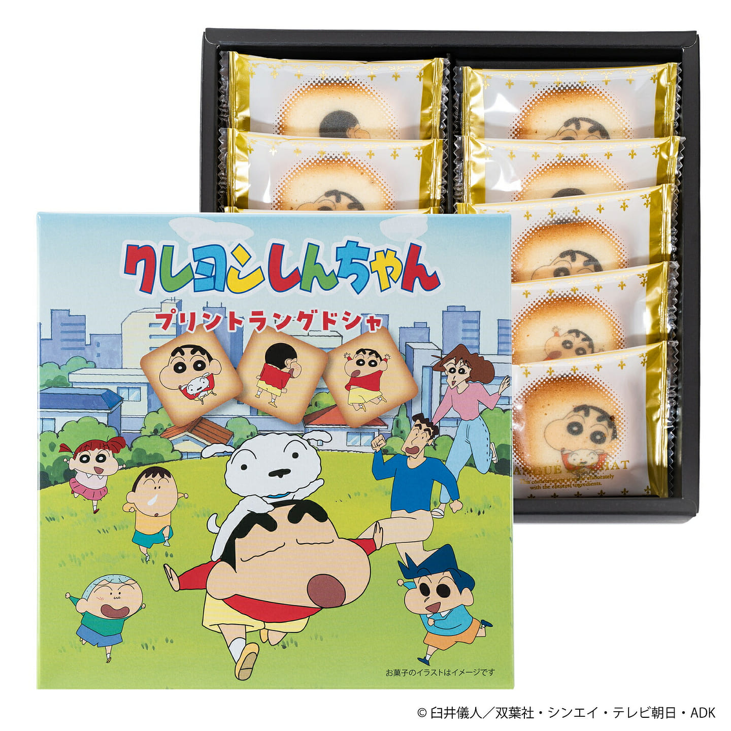 Nagatoya Crayon Shin-chan Cat Tongue Cookies 10pcs 1 each