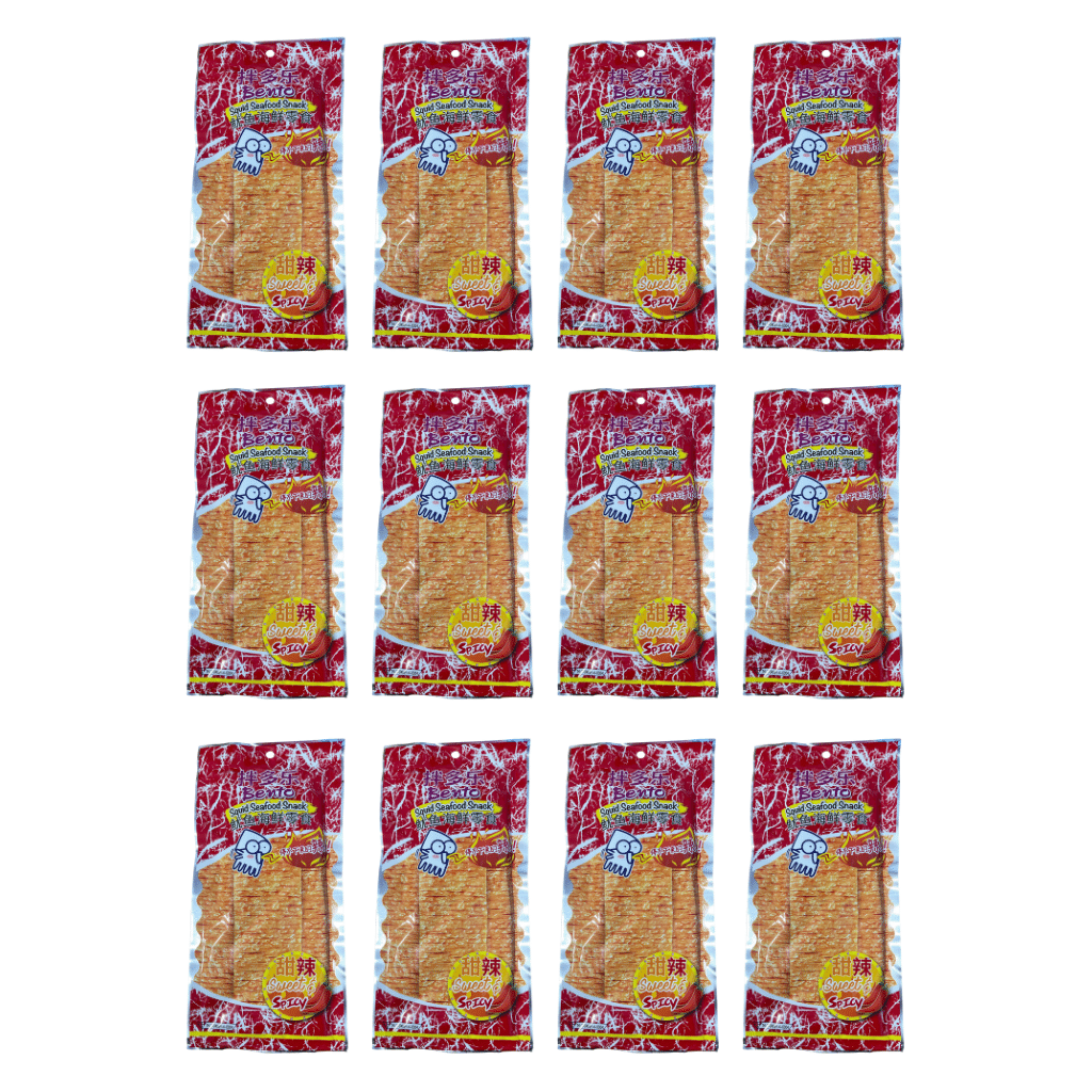Bento Seafood Snack Sweet & Spicy pack of 12 1 each