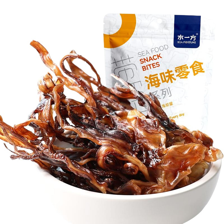 水一方 吊干鱿鱼须风干鱿鱼开袋即食 60g*1袋