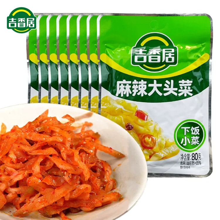吉香居麻辣大头菜80g*1袋 80 克
