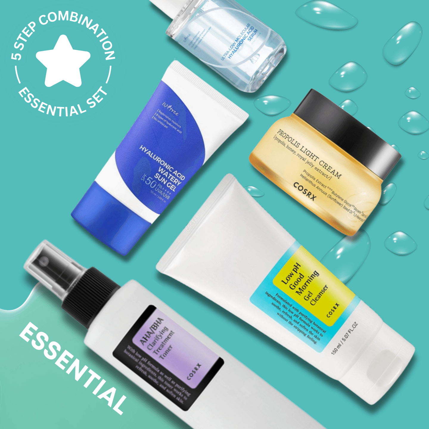5-Step Balanced Skincare Routine for Combination Skin (Essential) 696 グラム