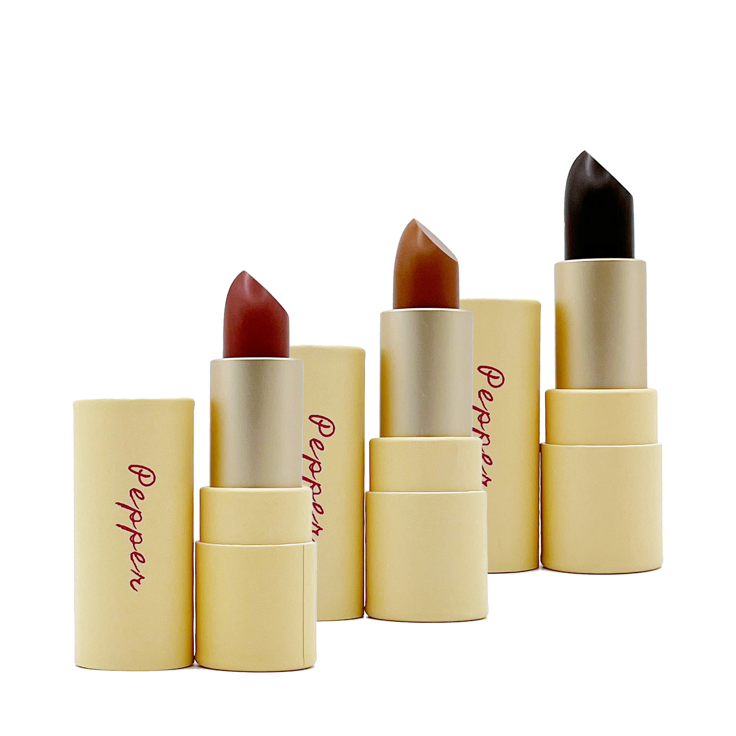 Pepper Creamy Matte Lipstick Korean Makeup 3 pack 1 count
