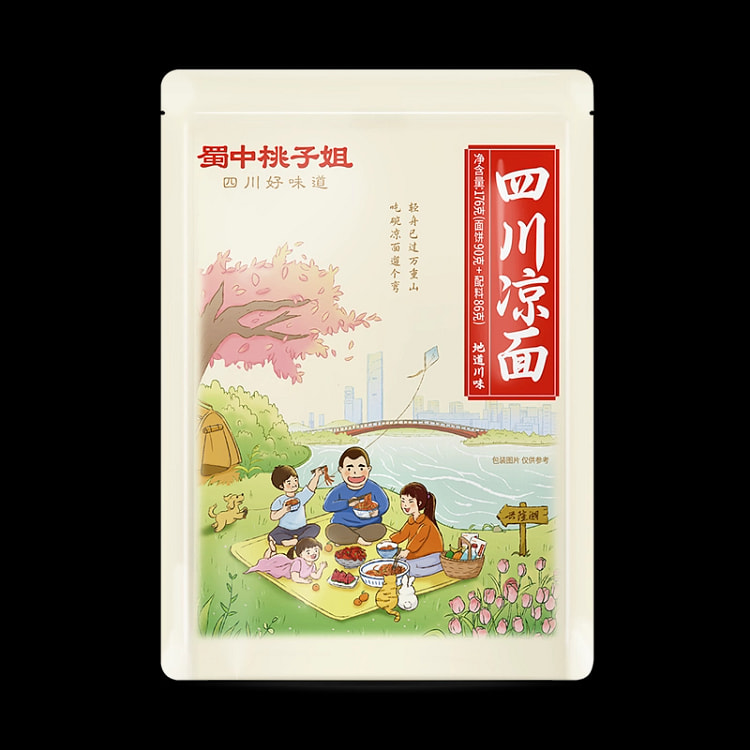 蜀中桃子姐四川凉面352g2袋 352 克