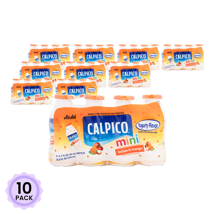 Calpico Mini Non-Carbonated Soft Drinks, Lychee Mango Flavor
