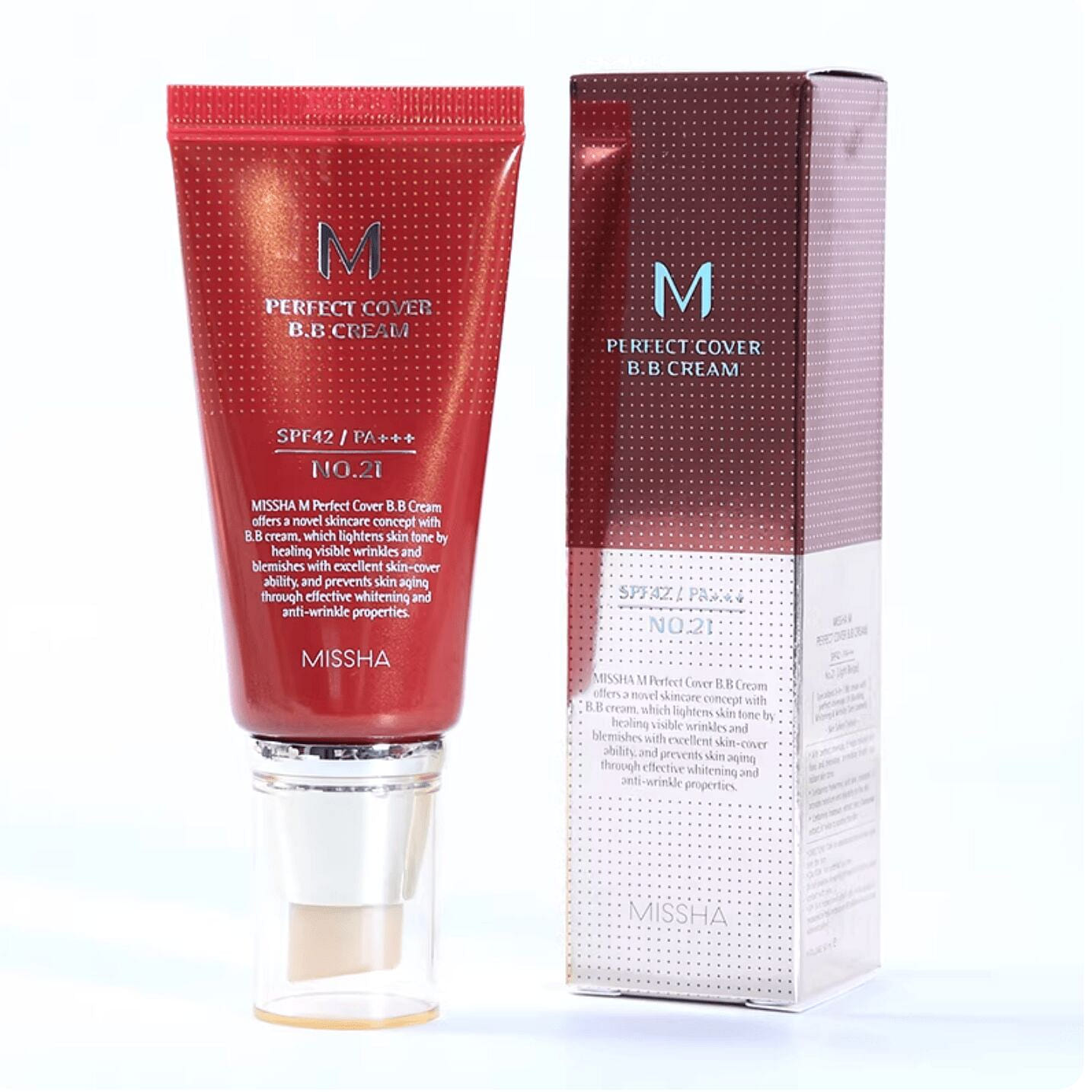 MISSHA M Perfect Cover BB Cream No.21 Light Beige 1 bottle