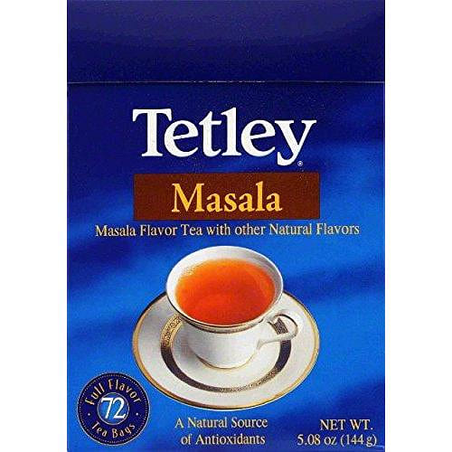 Tetley Masala Flavored 72 Tea Bags 72 count