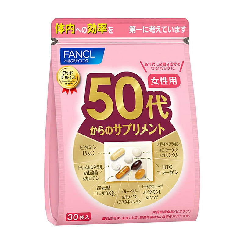 FANCL Supplements for Women in Their 50s (30 Packs 30 each