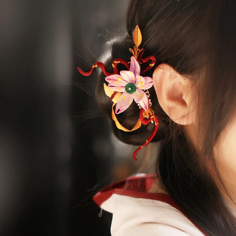 Ancient Style Hair Clip Lotus Root Powder