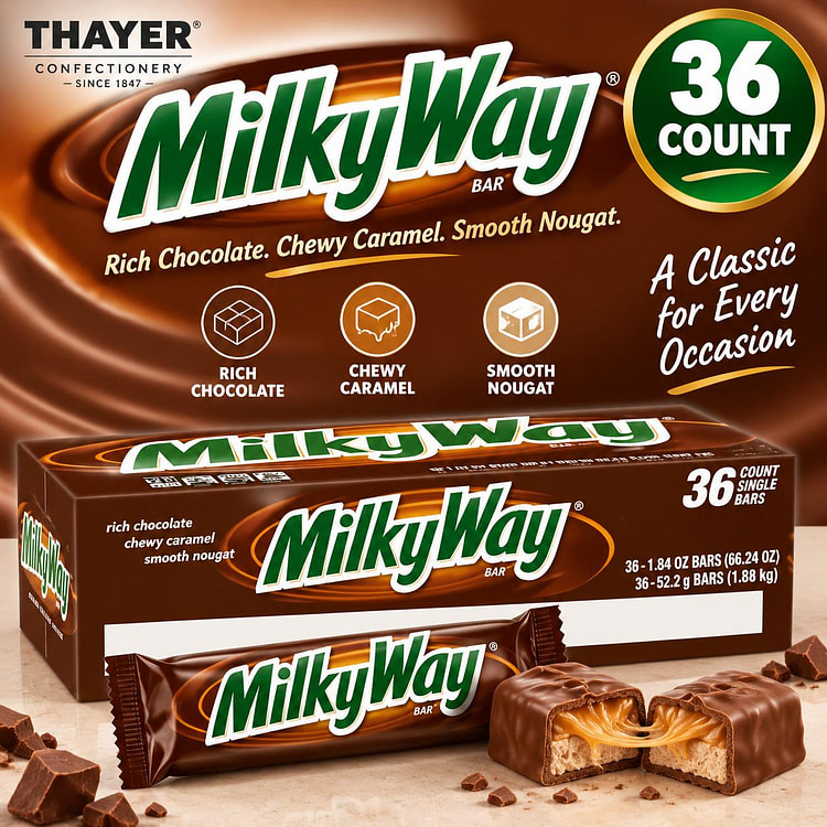 Milky Way Milk Chocolate Bars 36ct 1 each