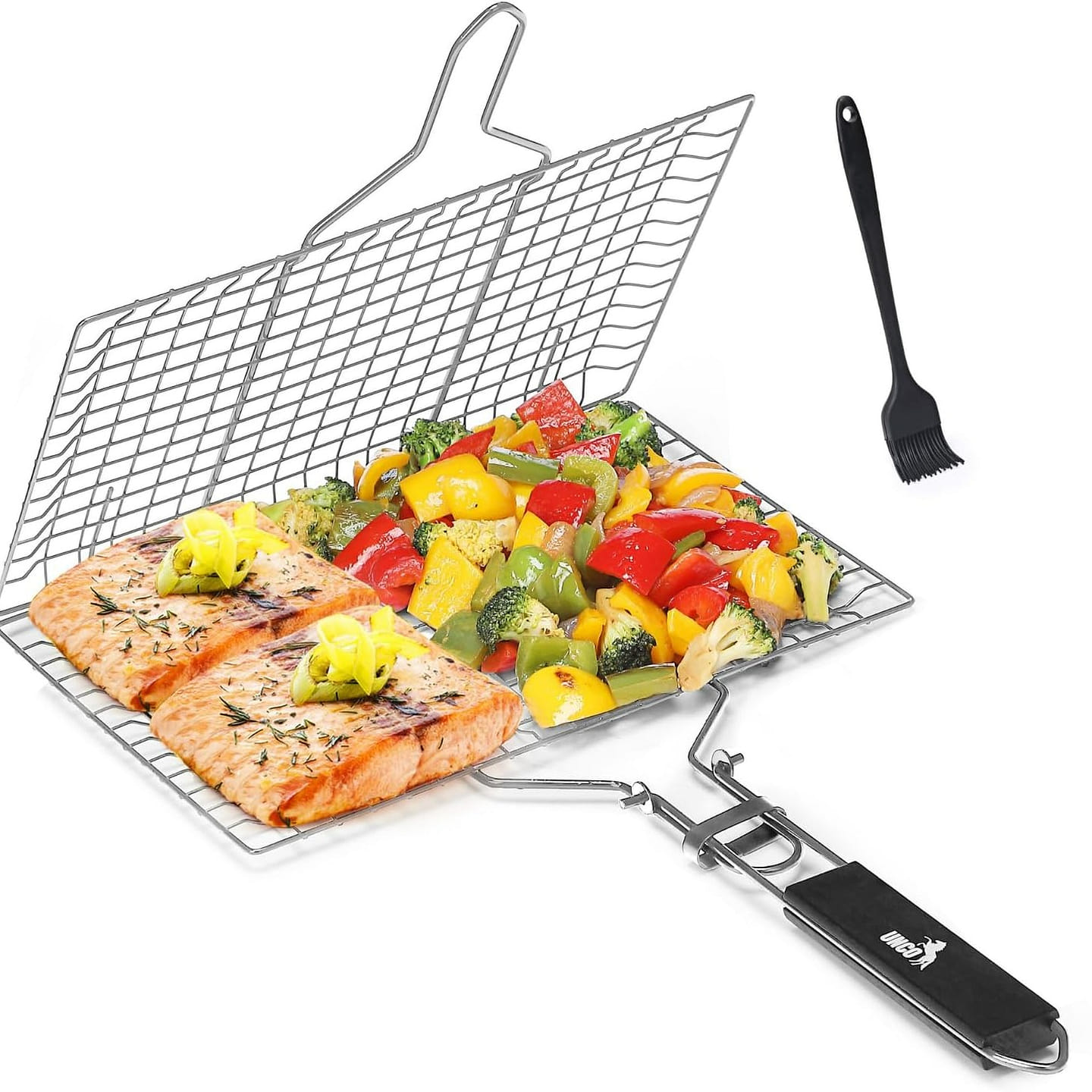 Grill Basket, Stainless Steel, Fish Grill Baskets 1 each