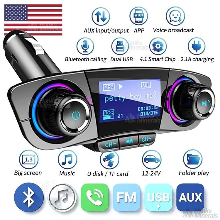 蓝牙车载FM发射器MP3播放器无线 1 个