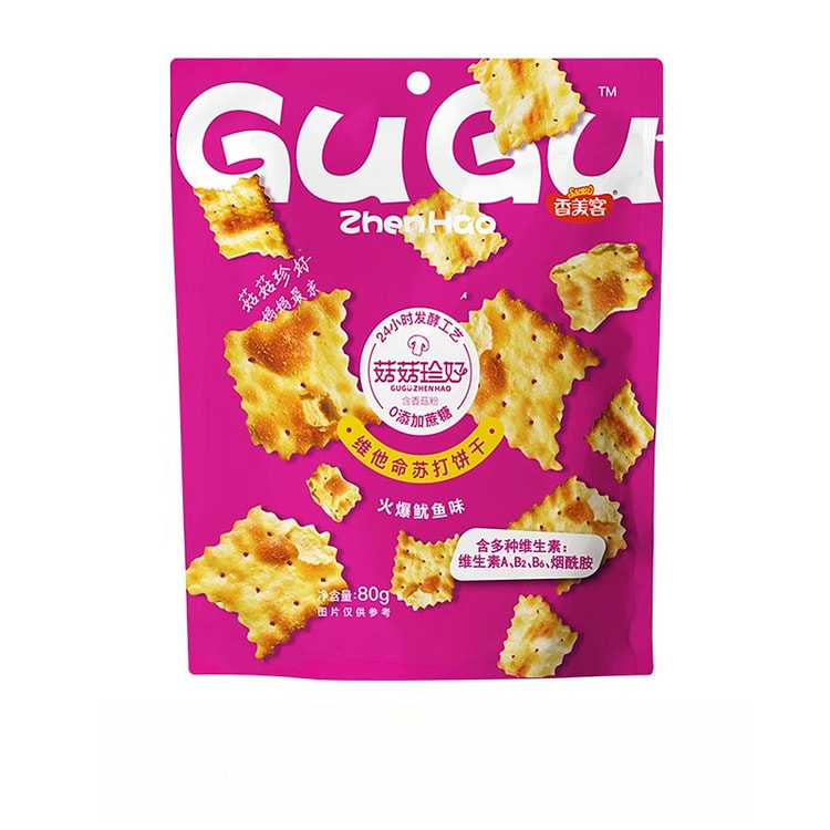 Soda crackers with squid flavor 80g*3 bags 240 g