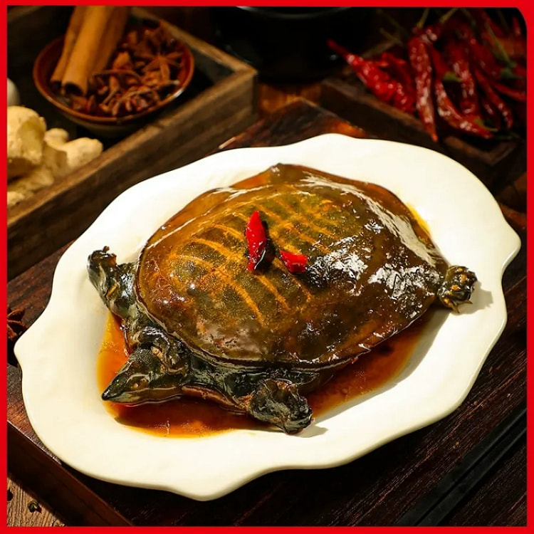 肴师傅麻辣卤味大甲鱼手撕卤味开袋即食加热 1只装 150 克