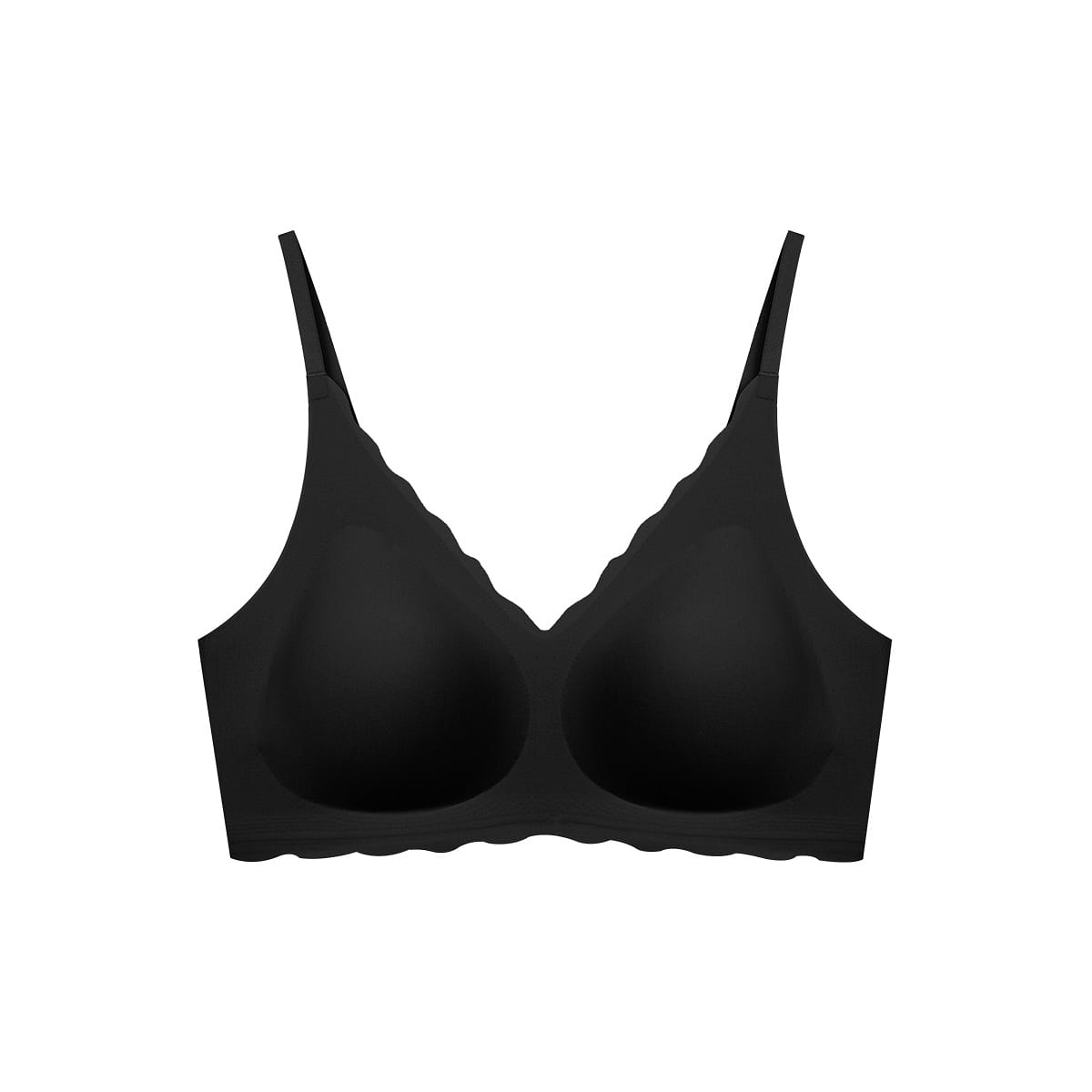 China Direct Mail Ubras No Size Commuter Small Flower Yang Non removable Chest Cushion Bra – Back Hook Style – Standard – Black – One Size 100 g