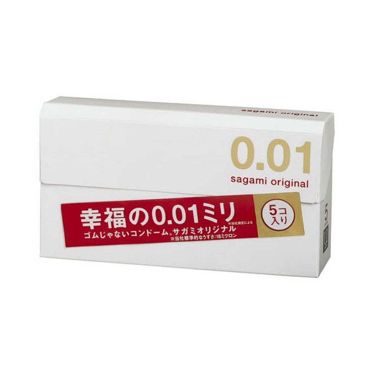 Sagami Original 0.01 Condoms 5 Pcs 1 box
