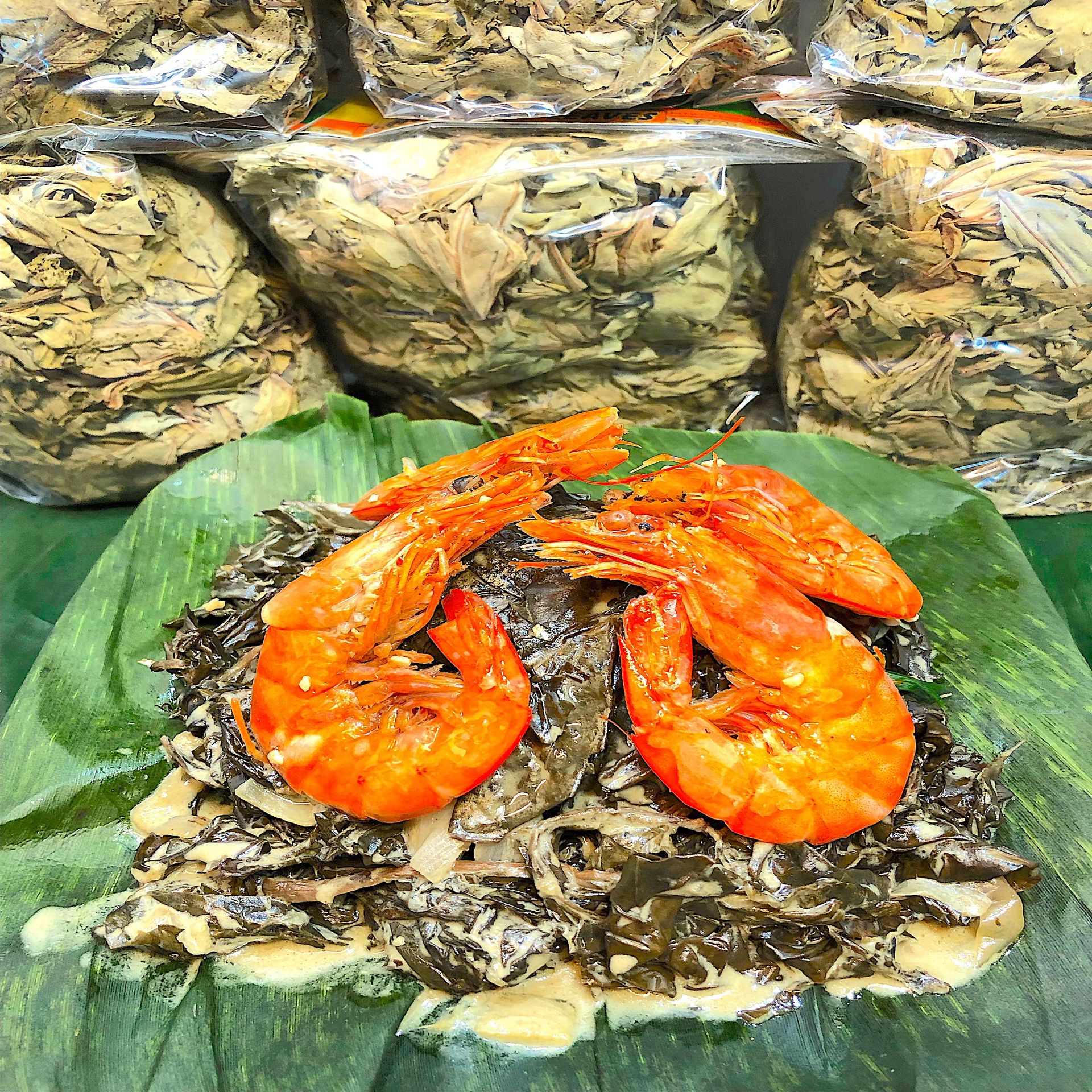 FILIPINO DRIED "DAHON NG GABI TARO LEAVES" SARAP! 110 g