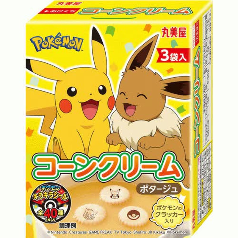 Marumiya 神奇宝贝玉米奶油盒装 53.1g 1 份