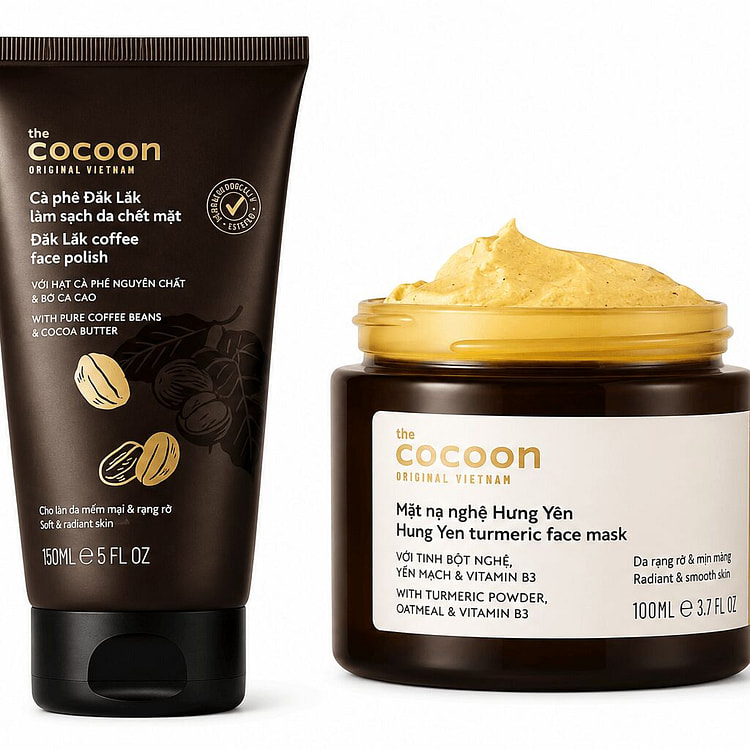 Cocoon Turmeric & Coffee Glow Duo 2 pack
