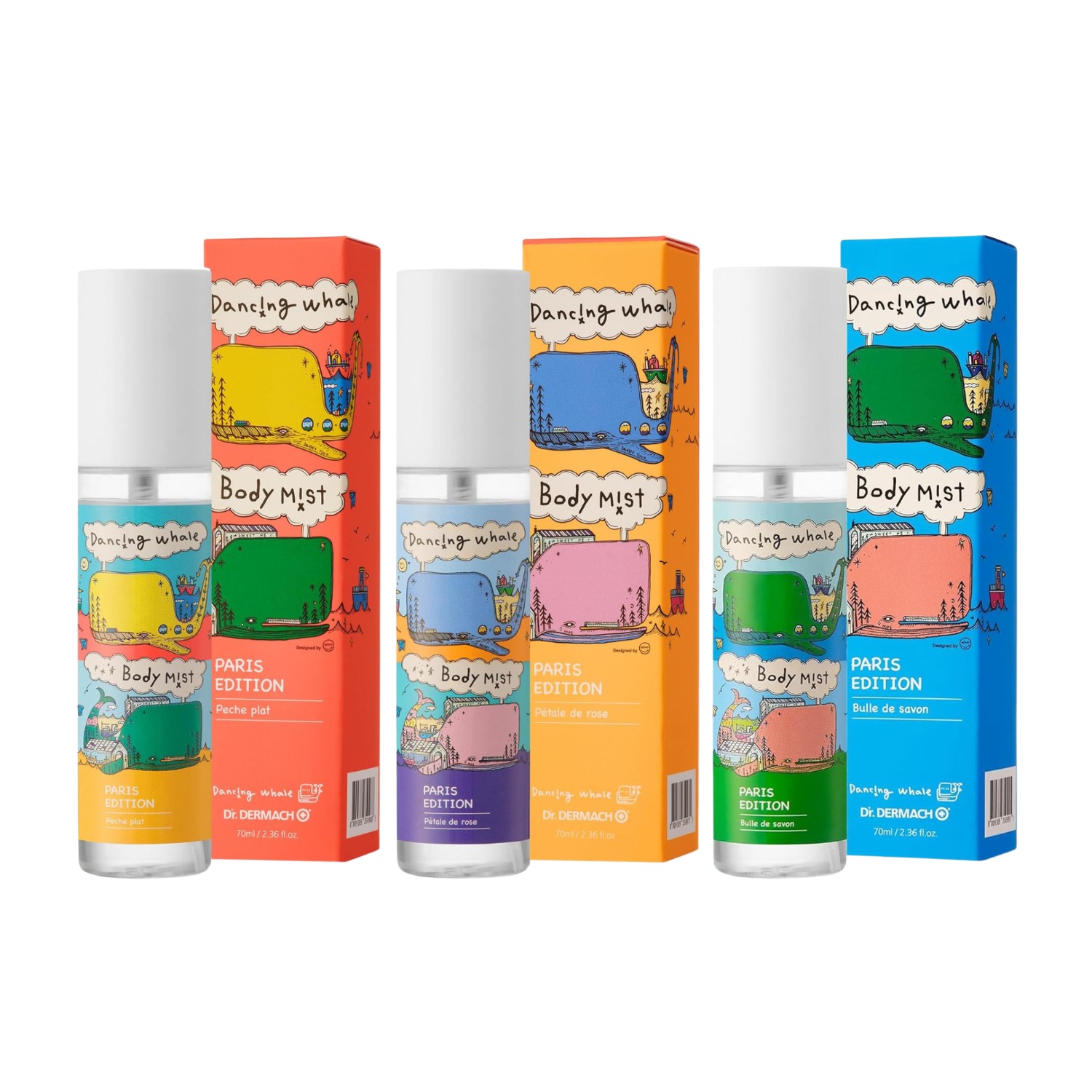 Dancing Whale - Paris Edition Body Mist 3-Pack 210 ml