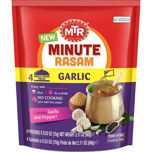 MTR Minute Rasam - Garlic, 2.11 oz pouch 2.11 ออนซ์