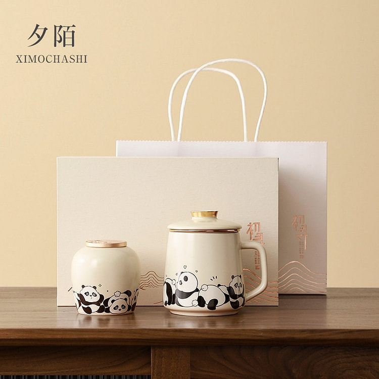 Xi Mo | National Treasure Panda Ceramic Mug Drinki 1 each