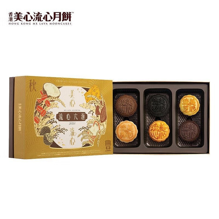 美心 流心六汇月饼礼盒装270g 6只装 1 份