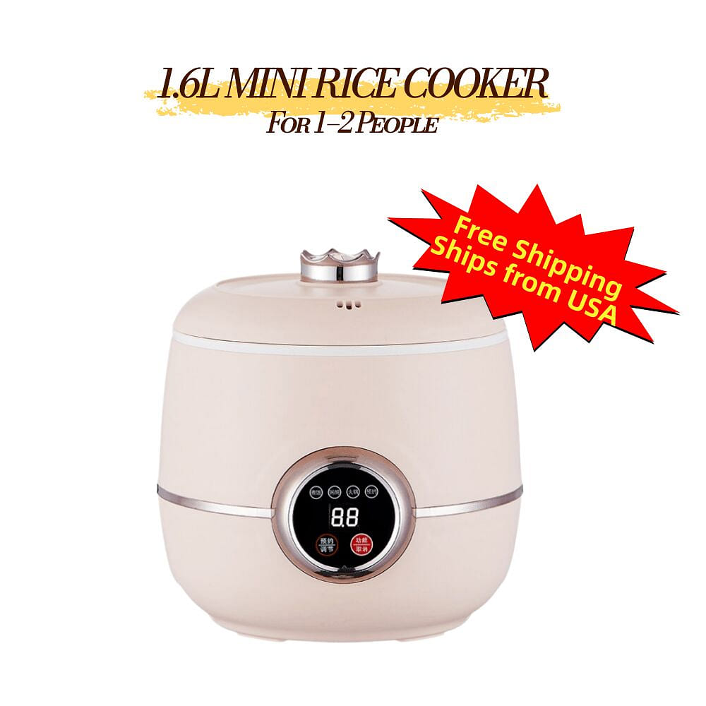 1.6L Mini Smart Rice Cooker Non-Stick 2 Person Pot 1 bunch