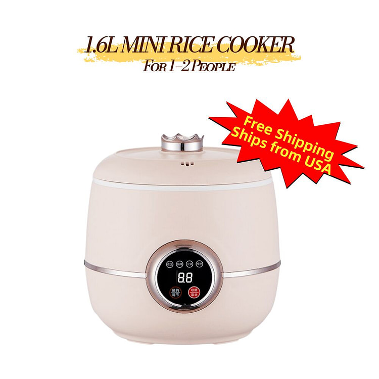 1.6L Mini Smart Rice Cooker Non-Stick 2 Person Pot 1 bunch