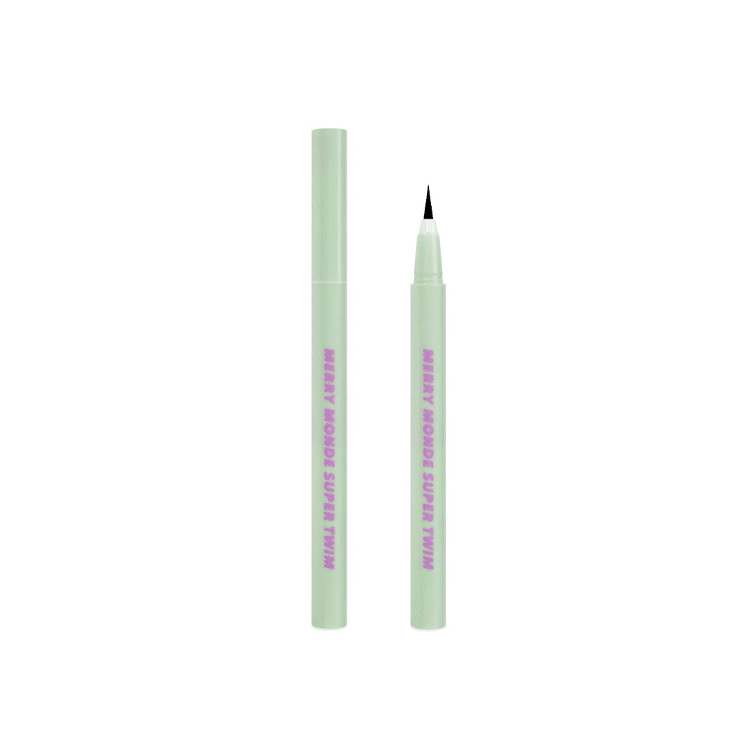 Merrymonde Super Twim Pen Eyeliner 01 Vivid Black 0.5 グラム