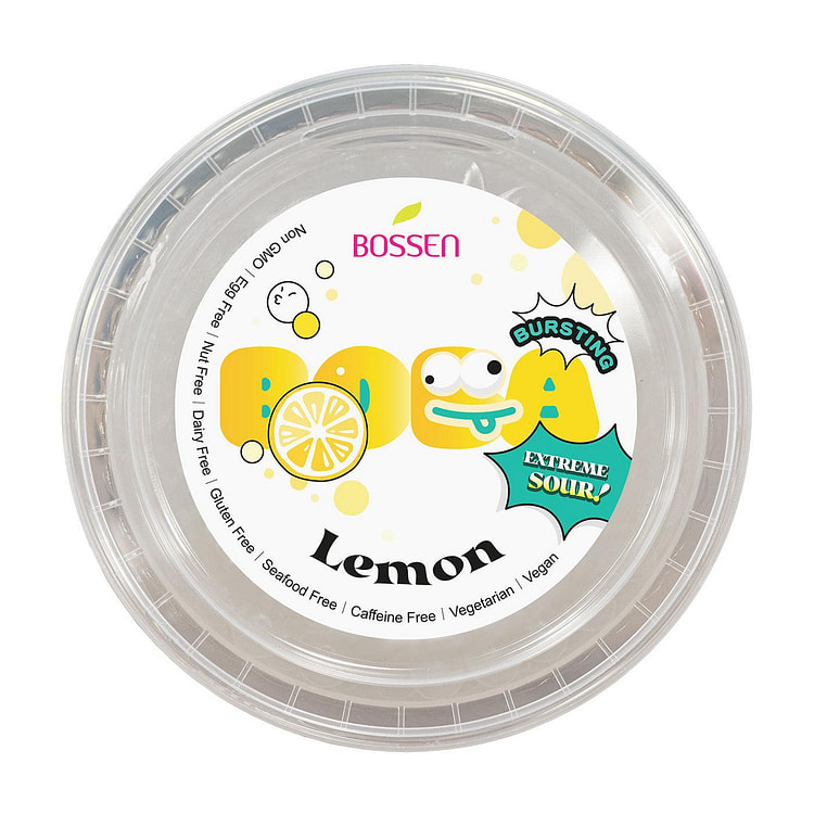 Bossen Bursting Boba Sour - Lemon (490g)