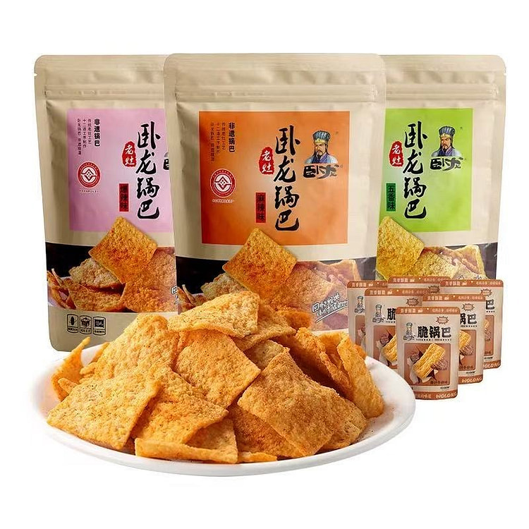 卧龙锅锅巴麻辣味*1五香味*1爆辣味*1 900 克