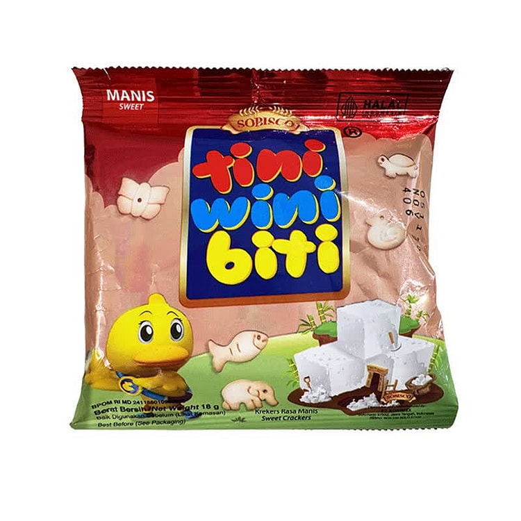 Sweet-flavored animal-shaped biscuits 18 g
