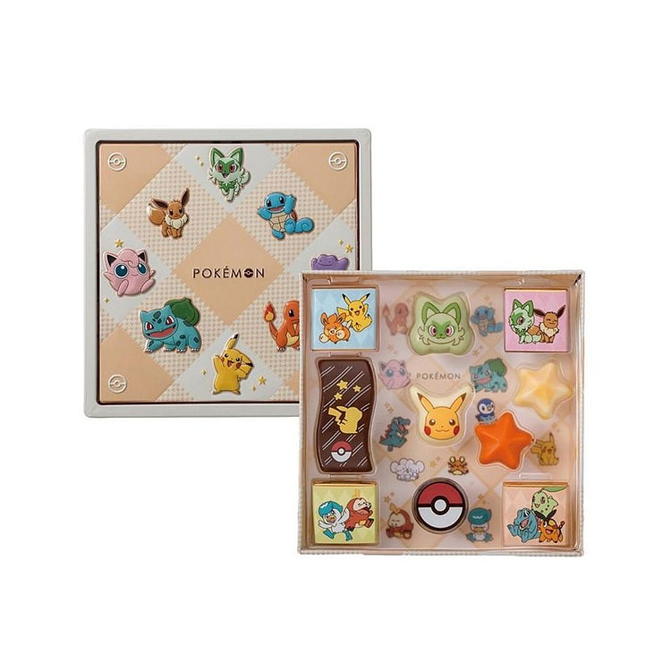 日本直邮 情人节 限定款 宝可梦礼盒巧克力 10枚 1 罐