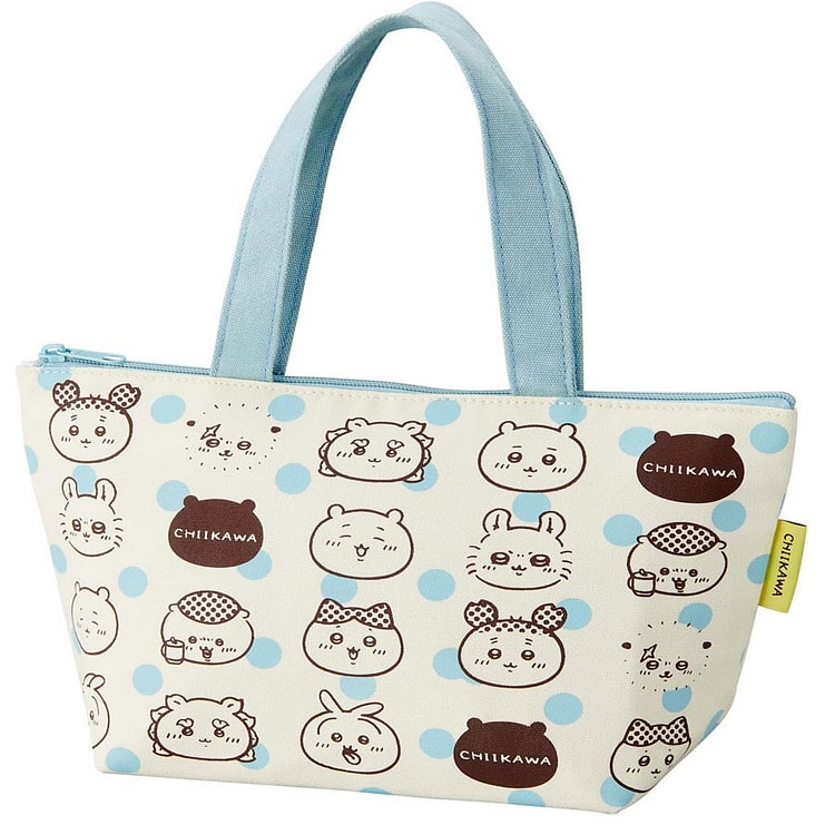 ちいかわ ランチバッグ おかお がま口バッグ 保冷 保温 キャラクター 保冷バッグ 1 カウント