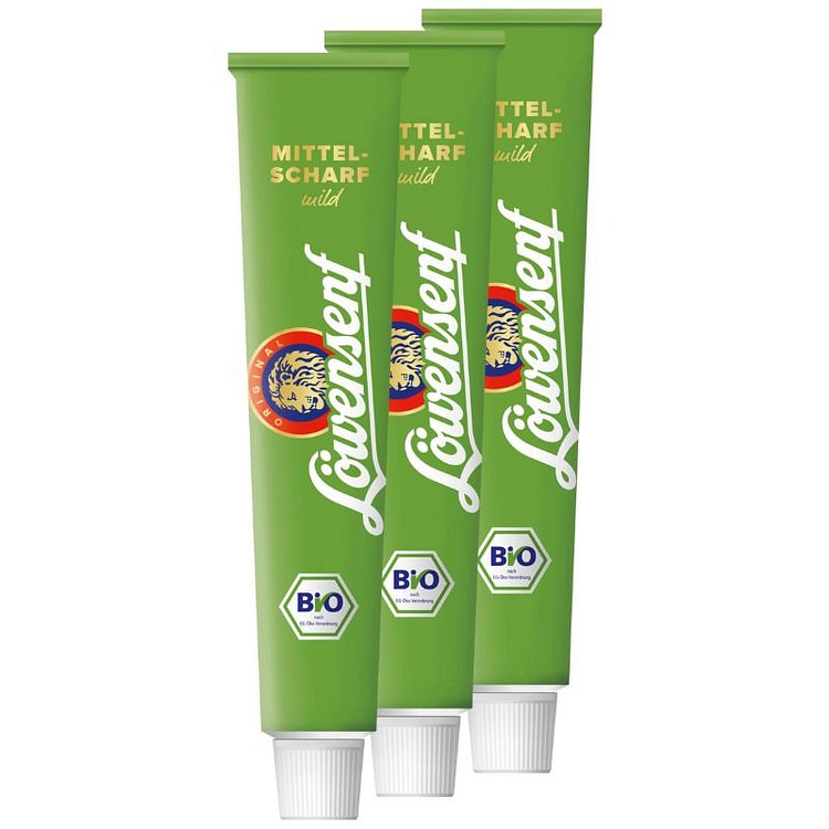 中辣德国芥末 3x200ml-Loewensenf