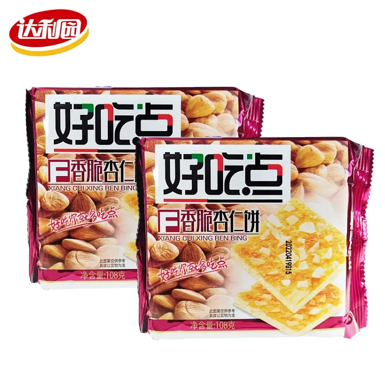 达利园 好吃点饼干（香脆杏仁饼）1袋 108 克