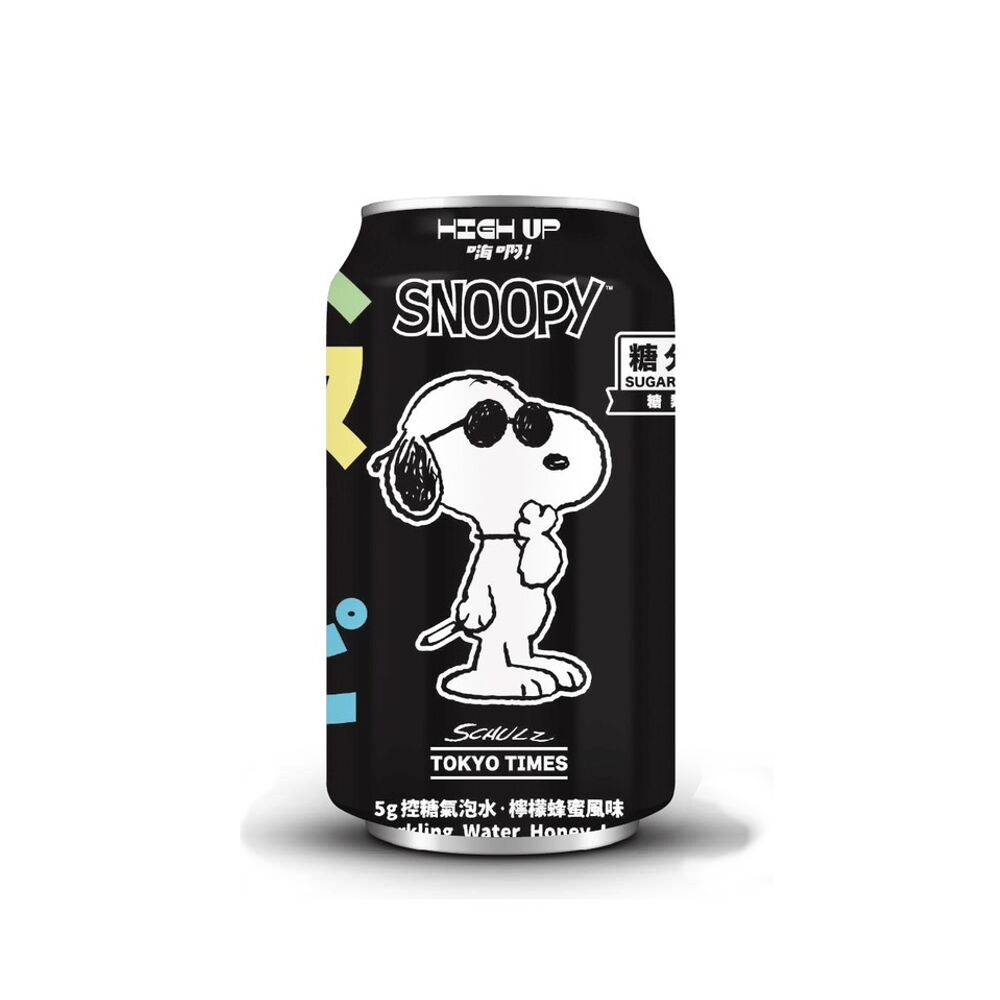 SNOOPY SPARKLING WATER HONEY LEMON 4 can - Weee!