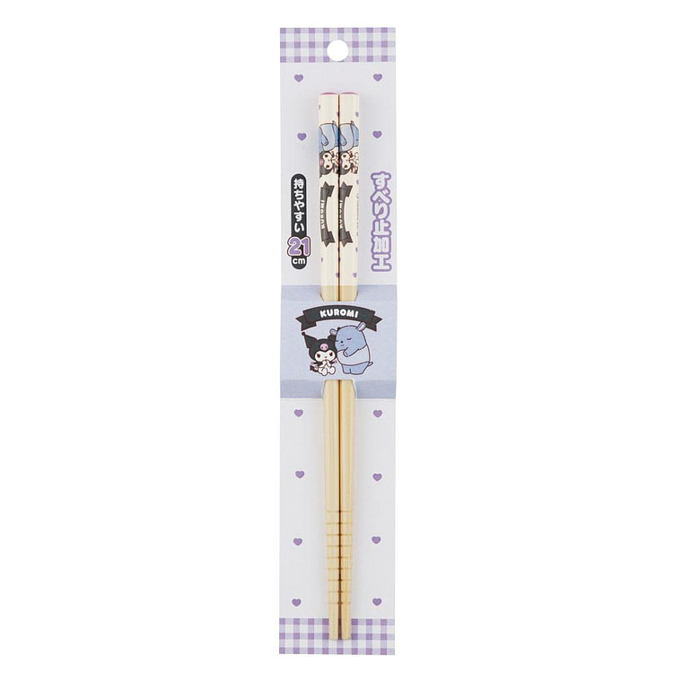 Skater Kuromi & Friends Bamboo Chopsticks 21cm