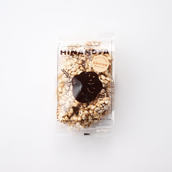 Hinanoya Brown Rice Sugar Puffed Rice Cake 50g 1 each