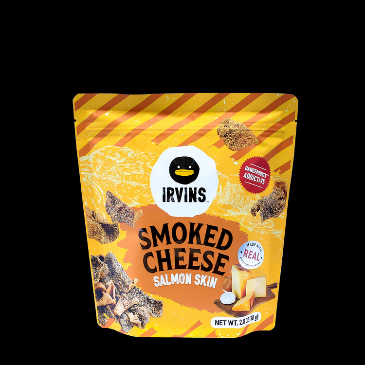 Irvins Smoked Cheese Salmon Skin