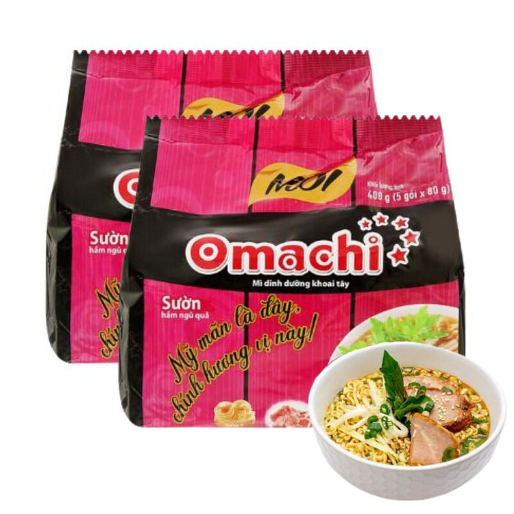 Omachi炖排骨面 2袋装 (10包)